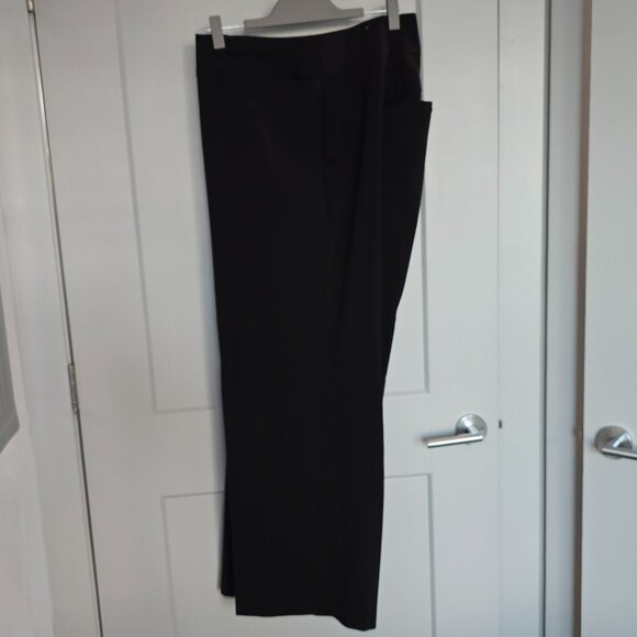 Lane Bryant The Allie Wide Leg Pants Tailored Stretch Womens Size 24R - Black - Picture 2 of 14
